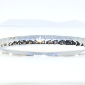 Silver Bangle Bracelets Plain Square block pattern